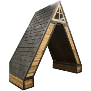 A frame constructed structure