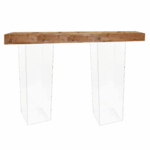 Acrylic Pedestal Community Table