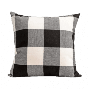 Buffalo Check Pillow, Black