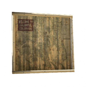 Rustic Colorado Map