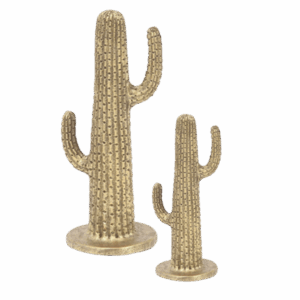 Gold Cactus Statuette
