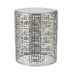 Metallic & Mirrored End Table
