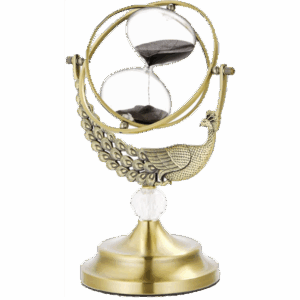 Peacock Globe Hourglass