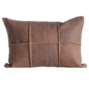 Pintucked Leather Pillow