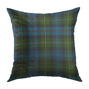Tartan Pillow, Green & Blue