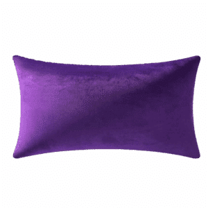 Velvet Lumbar Pillow, Ultraviolet