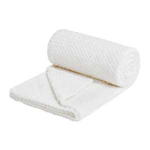 White Fleece Throw