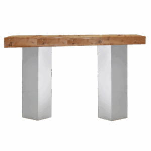 White Pedestal Community Table