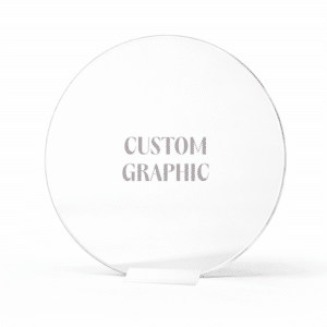 Acrylic Tabletop Sign, Circle