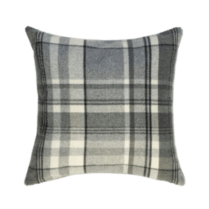 Tartan Pillow, Charcoal