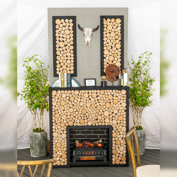 Wood Slice Fireplace Mantel 1 Wood Slice Fireplace Mantel 1