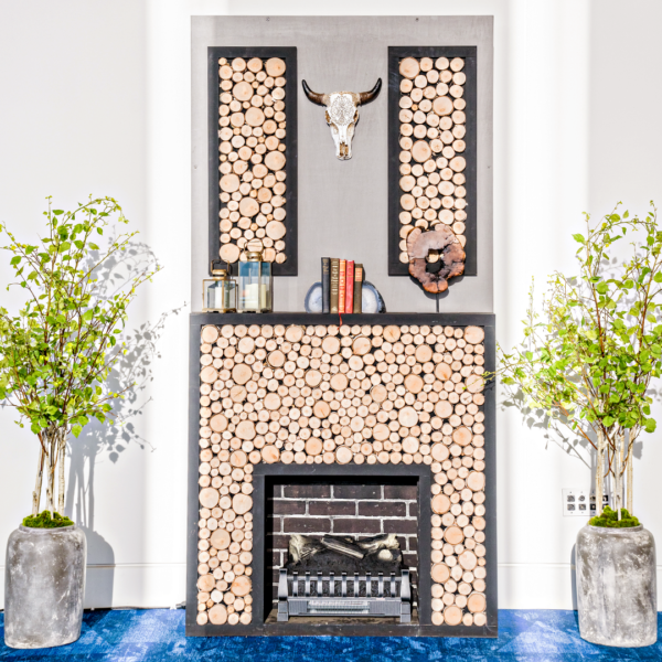 Wood Slice Fireplace Mantel 1 Wood Slice Fireplace Mantel 1